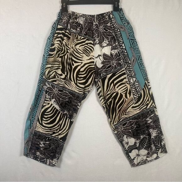 Jams World Zebiscus Capri Pants Size Medium - Picture 2 of 14